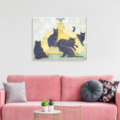 Schwarzsamt Leinwanddruck (Insitu (Wohnzimmer))