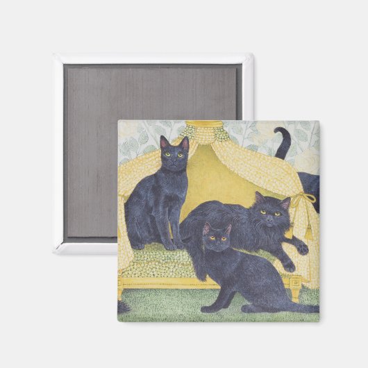 Schwarzsamt Magnet (Vorderseite/Rückseite)