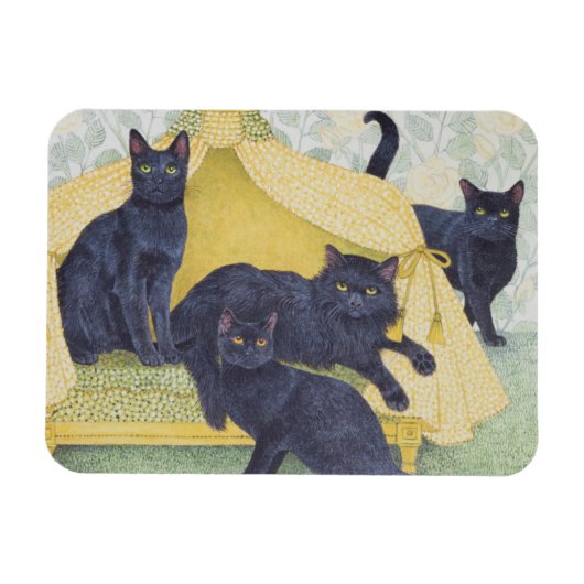 Schwarzsamt Magnet (Horizontal)