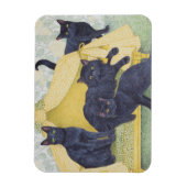 Schwarzsamt Magnet (Vertikal)