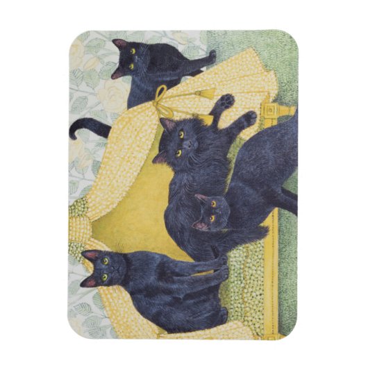 Schwarzsamt Magnet (Vertikal)