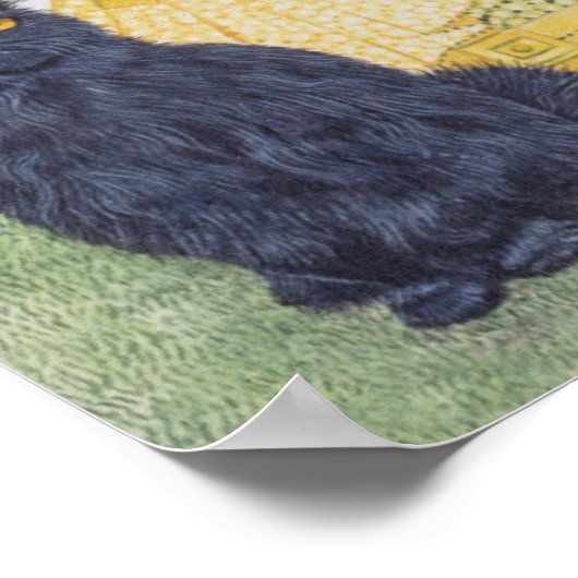 Schwarzsamt Poster (Ecke)