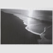 Schwarzsand Beach Decoupage Seidenpapier (Vorderseite)