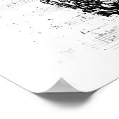 Schwarzsaxophon Poster (Ecke)