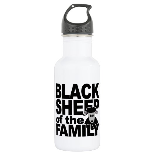 Schwarzschaf-Brauch Edelstahlflasche (Vorderseite)