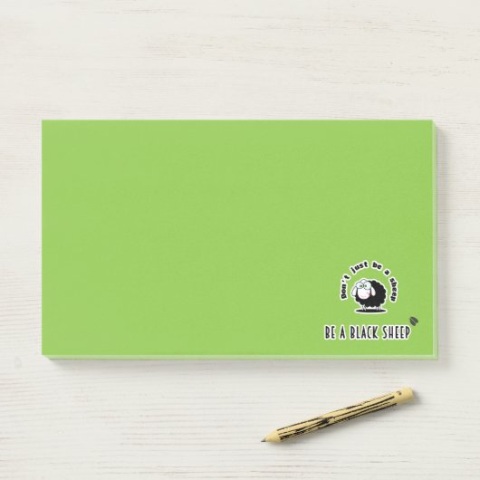 Schwarzschaf Post-it Klebezettel (Auf Schreibtisch)