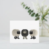 Schwarzschaf Postkarte (Stehend Vorderseite)