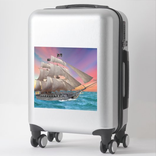 SCHWARZSCHIFF AUFKLEBER (Koffer)