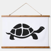 Schwarzschildkröte Wandteppich Mit Holzrahmen (Vorderseite 3)