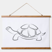 Schwarzschildkröte Wandteppich Mit Holzrahmen (Vorderseite 2)
