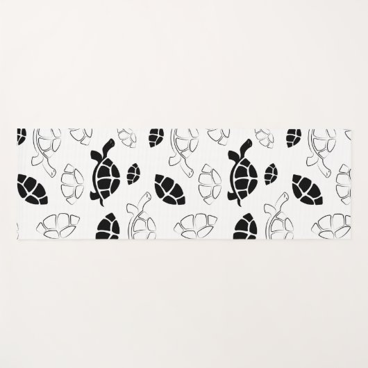 Schwarzschildkröte Yogamatte (Vorderseite (Horizontal))