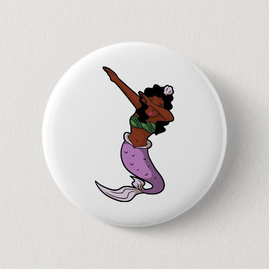 Schwarzschläfermermaid Button (Vorderseite)
