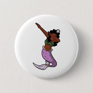 Schwarzschläfermermaid Button