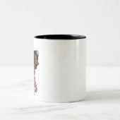 Schwarzschläfermermaid Zweifarbige Tasse (Mittel)