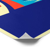 Schwarzschmied-Arbeiter mit Hammer und Anvil Poster (Ecke)