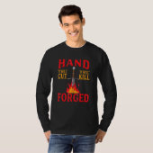 Schwarzschmied Knifemaking Forge wird es schneiden T-Shirt (Vorne ganz)