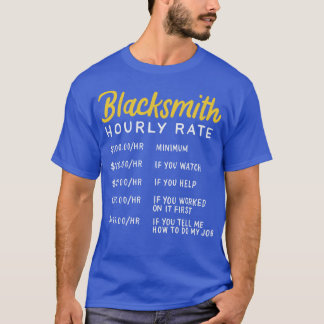 Schwarzschmied-Stundensatz 1 T-Shirt
