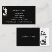 Schwarzschmiedemetall Visitenkarte (Vorne/Hinten)