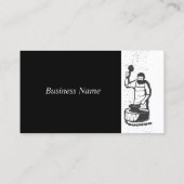 Schwarzschmiedemetall Visitenkarte (Rückseite)