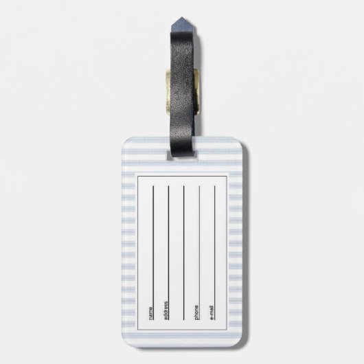 Schwarzschnauzer Gepäckanhänger (Rückseite vertikal)