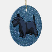 Schwarzschnauzer Keramikornament (Rechts)