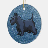 Schwarzschnauzer Keramikornament (Links)