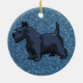 Schwarzschnauzer Keramikornament (Hinten)