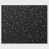 Schwarzschneewackelpapier Geschenkpapier (Flach)