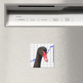Schwarzschwan-Marktzusammenbruch Magnet (In Situ (Geschirrspüler))