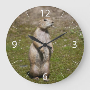 Schwarzschwanzhund Große Wanduhr
