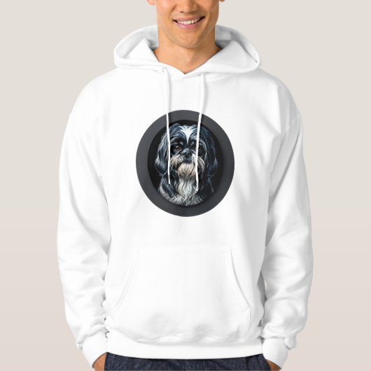 Schwarzseh tzu hoodie (Vorderseite)