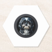 Schwarzseh tzu untersetzer (Vorderseite)