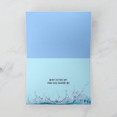 Schwarzsneaker am Vatertag im Wasser Karte (Innenseite)