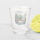 SCHWARZSPITZE GUADELOUPE SCHNAPSGLAS (Rückseite)