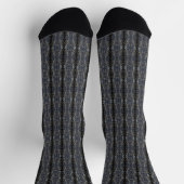 Schwarzspitzen-2-Baumrinden-Muster Socken (Oben)