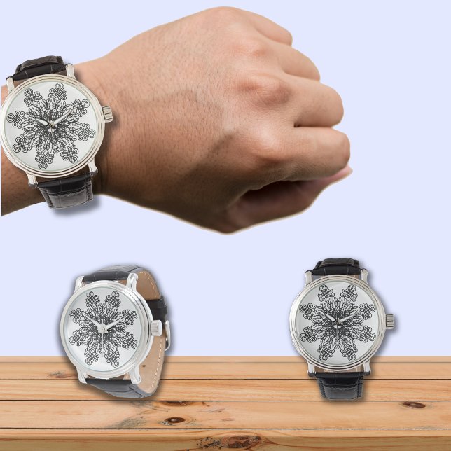 Schwarzspitzen-Motiv 2 Armbanduhr (Von Creator hochgeladen)