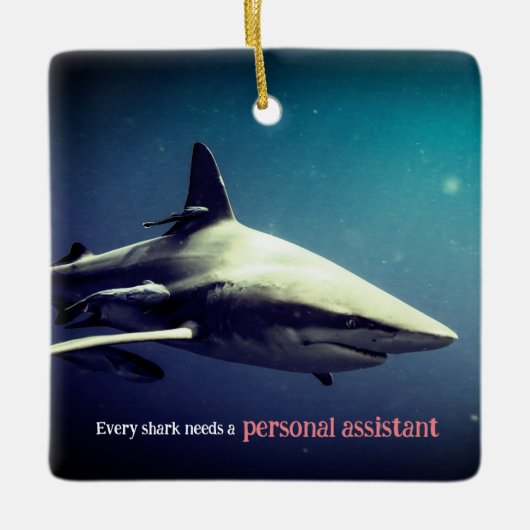 Schwarzspitzenhai Keramikornament (Vorderseite)