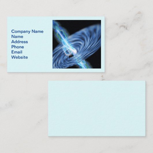 Schwarzstahlstrahlung Visitenkarte (Vorne/Hinten)