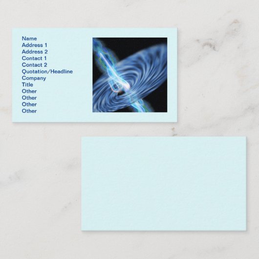 Schwarzstahlstrahlung Visitenkarte (Vorne/Hinten)