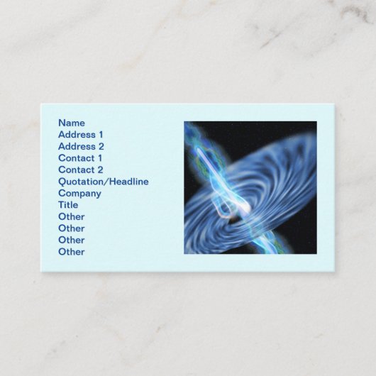 Schwarzstahlstrahlung Visitenkarte (Vorderseite)