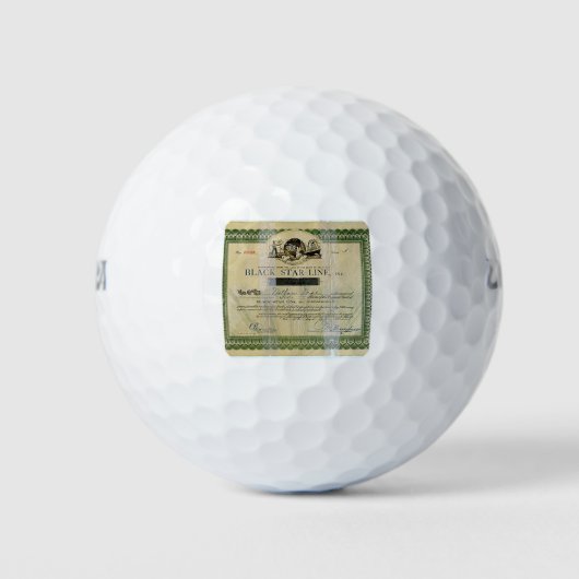 SCHWARZSTAR GOLFBALL (Vorderseite)