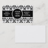 Schwarzstaube Visitenkarte (Vorne/Hinten)