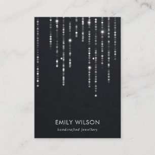 SCHWARZSTEUERLICHTEN VELVET STUD EARRING ANZEIGE VISITENKARTE