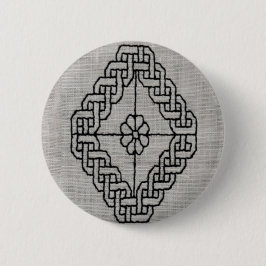 Schwarzstich-Stickerei-Knopf Button