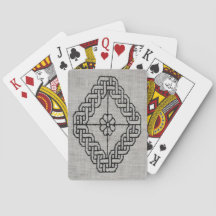 Schwarzstichstickerei-Spielkarten