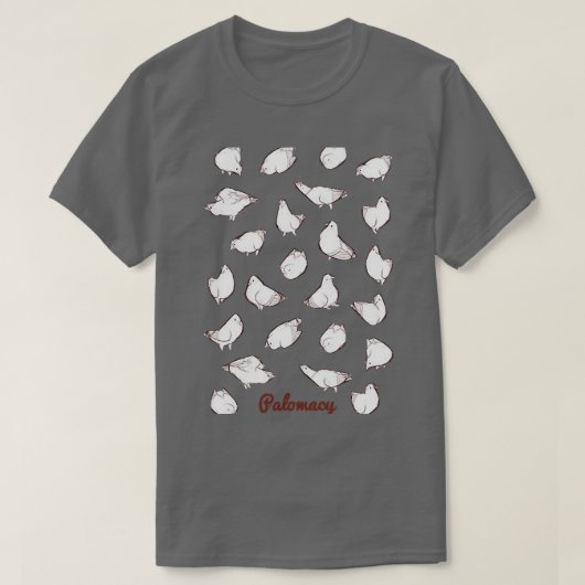 Schwarztauben weiß T-Shirt (Design vorne)