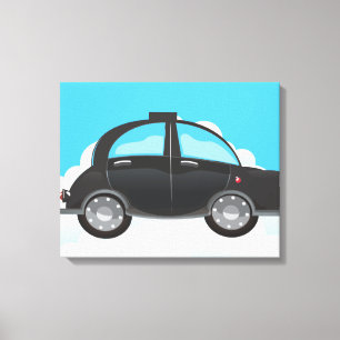 Schwarztaxi Leinwanddruck