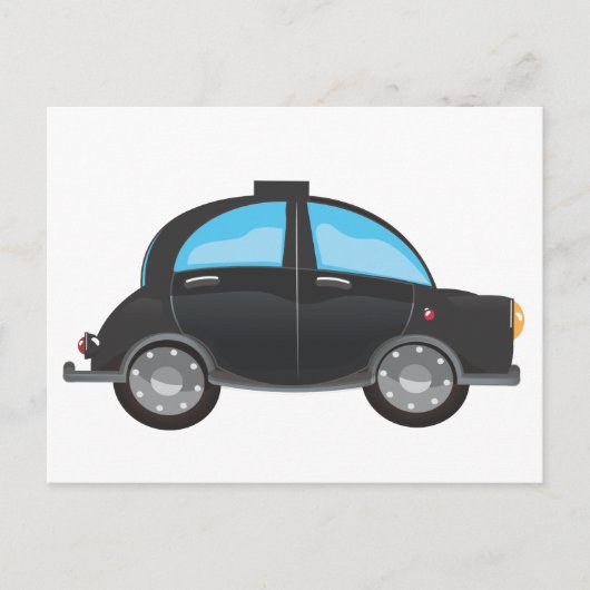 Schwarztaxi Postkarte (Vorderseite)