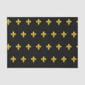 Schwarztepapier mit Goldpapier-Lilie Seidenpapier (Vorderseite)