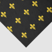 Schwarztepapier mit Goldpapier-Lilie Seidenpapier (Ausschnitt)